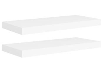 Półki ścienne 2 szt. białe 60x235x38 cm MDF WM-323812