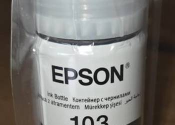 Nowy, oryginalny tusz 103 do drukarek EPSON, czarny (black), ważność 2030!