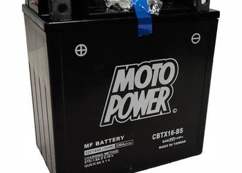 Akumulator motocyklowy Moto Power CBTX16-BS YTX16-BS 12V 14A