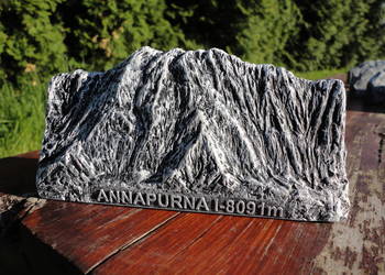 Annapurna I - relief , Korona Himalajów
