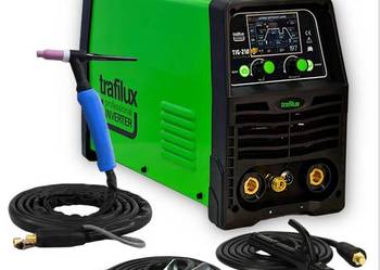 Spawarka Trafilux TIG 210 AC/DC Puls LCD Synergia - zestaw