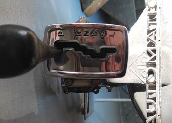 Mercedes 123 wybierak zmiany biegów automat chrom + emblemat AUTOMATIC
