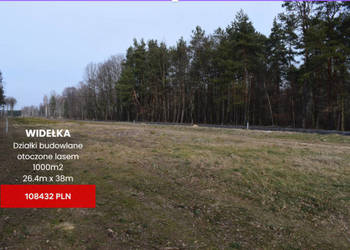 Działki 10a pod zabudowę pod lasem- Widełka