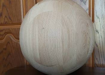 Kula toczona z drewna dębowa 37cm, kula drewniana, kule toczone z drewna Mława