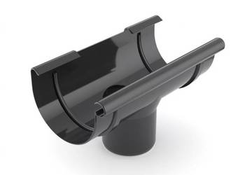 Bryza PVC Lej spustowy 125/90 mm czarny
