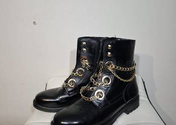 Skórzane botki workery damskie 38 Kazar