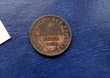 Stare monety 1 krajcar 1871 Niemcy Badenia Stare monety 1 krajcar 1871 Niemcy Badenia