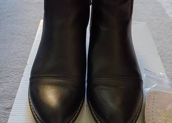 Piękne skórzane botki damskie z podeszwą antypoślizgo idealne na każdą ok