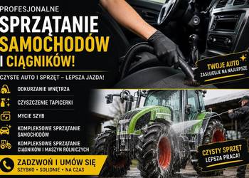 Czyszczenie aut koparek ciągników pranie fotele wosk