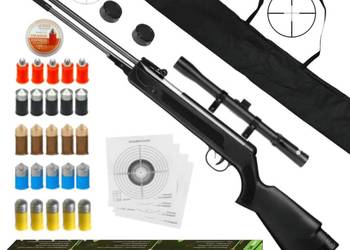 Wiatrówka kal. 4,5mm dolny naciąg - Zestaw z Lunetą - mocna