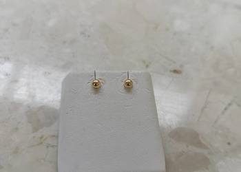 Złote Nowe kolczyki na sztyfcie wiel.2mm.pr.585