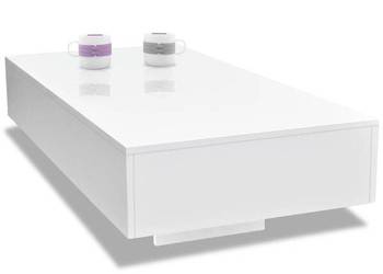 vidaXL Stolik do salonu, wysoki połysk, biały(SKU:244021)