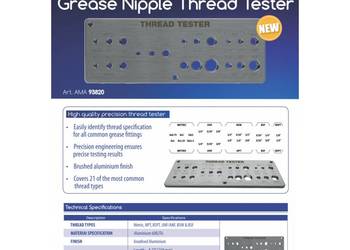 Wzornik , przymiar do gwintów 93820
