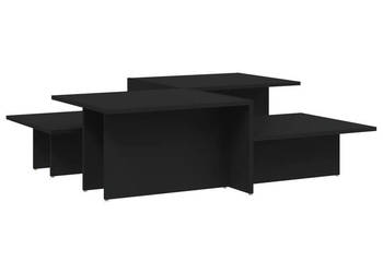 Stoliki kawowe 2 szt. czarne materiał drewnopochodny WM-3216150