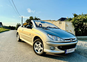 Peugeot 206CC Roland Garros, sprawny dach, klima, nowa tylna belka, zadbany