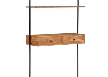 Biurko ścienne 90 x 40 x 170 cm lite drewno akacjowe WM-247694