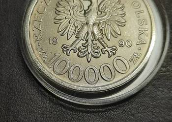 MONETA 100000 złotych, 1990 typ 'B' Solidarność (451)