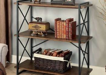 Regał Loftowy Industrial REDFERN 120x100cm