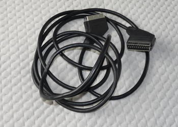 Kabel Scart Euro długi 3m czarny