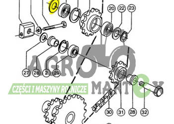 0002341130, 02341130, 2341130 PODKŁADKA 26x34x0,3 CLAAS