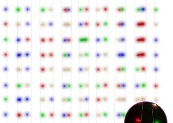 vidaXL Kurtyna lampek, 3x3m, 300 kolorowych diod LED(SKU:328932)