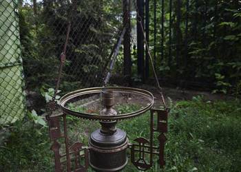 Gebruder Brunner Wiedeń Wisząca Lampa Naftowa