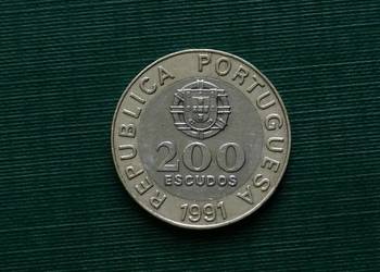 PORTUGALIA - 200 eskudo, 1991r +