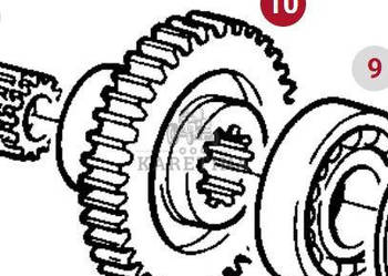 Fendt Favorit 514 Koło Zębate Walcowe CZĘŚCI 514100490010