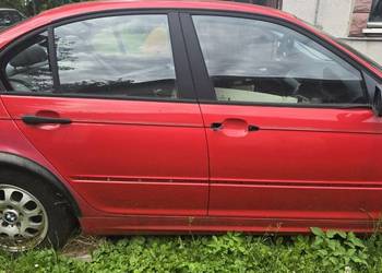 Drzwi BMW E46 bez malowania w oryginalnym kolorze Helrøt Lewy prawy prz tył