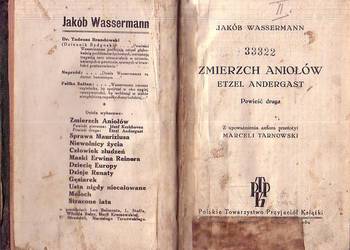 (0929) ZMIERZCH ANIOŁÓW (ETZEL ANDERGAST) – JAKÓB WASSERMANN