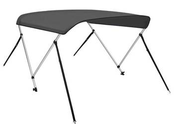 vidaXL Bimini, daszek do łodzi z 2 pałąkami, antracyt(SKU:93131)