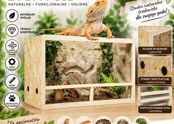 Terrarium z płyty OSB 120x80x80 cm