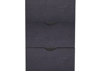 Szafka z szufladami 33 x 45 x 60 cm czarna WM-245726