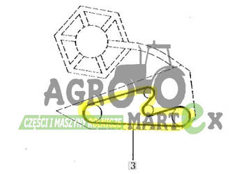 Z63322, Z62025, Z45359, 1989216C1, 1731023M1 PAS NAPĘDU KOSY L-3404 JD zam