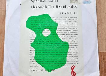 Spandau Ballet - Through The Barricades 12''Maxi