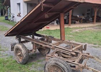 Przyczepka Multicar minitraktorek wywrotka 3stronny kiper hydrauliczny