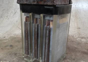 szklany stary akumulator 6volt NSU DKW BMW Zundapp Sokół