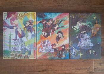 zestaw 3 książeczek manga "litle witch academia" stan bdb