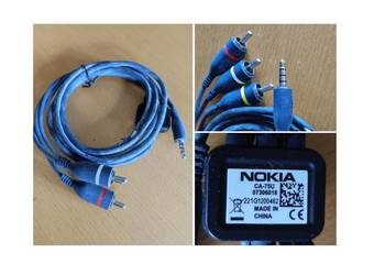 Kabel Jack Nokia tv audio video przejściówka adapter cienki minijack