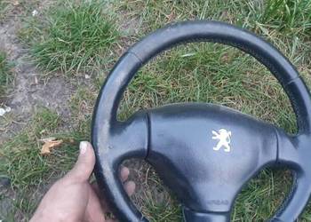 Kierownica skórzana skóra Peugeot 206 perforowana