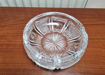 Kryształ popielnica ozdobna z okresu PRL