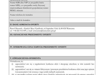 Syndyk sprzeda pakiet udziałów w sp. z o.o.