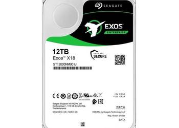 Nowy 3,5" dysk wewnętrzny Seagate EXOS X18 ST12000NM001J - 12TB
