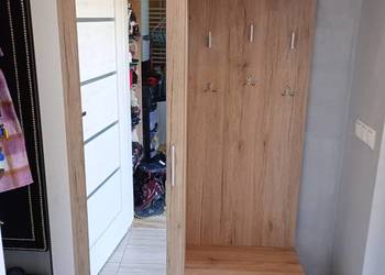 Garderoba do przedpokoju biała sonoma 120x42x204