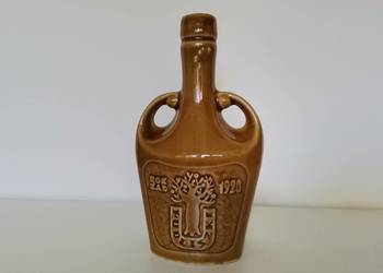 Stara butelka Kremogen Pudliszki 1920 porcelit Tułowice design PRL