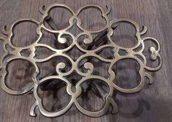 Podstawka mosiężna pod garnek żelazko Jabłka (680)