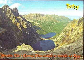 Kart. Poczt.Tatry - M. Oko, Czarny Staw - widoki ** 1997