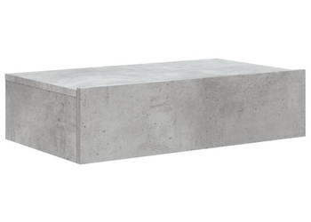 Szafka telewizyjna z LED szarość betonu 60x35x155 cm WM-842892