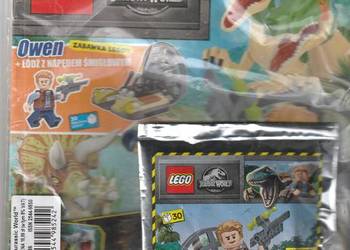 Lego Jurrasic World 4/2022 Owen + łódź z napędem