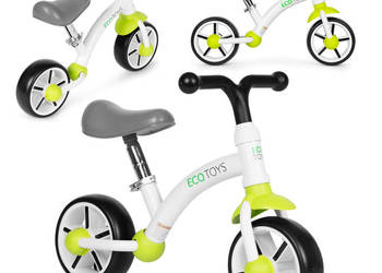 Rowerek biegowy dla dzieci koła EVA regulacja siodełka zielony ECOTOYS